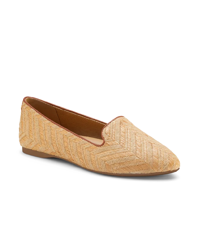 Women's Flats Sale The Blackbird - Natural Chevron Raffia