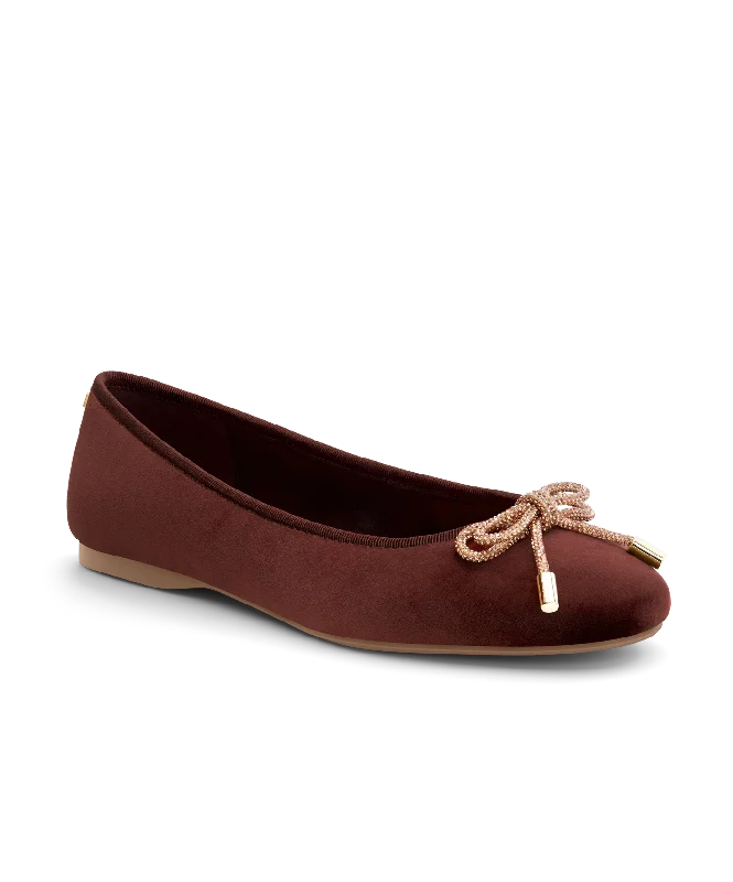 Sleek Style Discounts The Hummingbird - Brandy Velvet Jeweled Bow