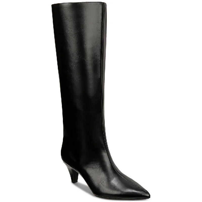 Casual Yet Chic Sales Alfani Womens KAIAA Faux Leather Kitten Heel Knee-High Boots