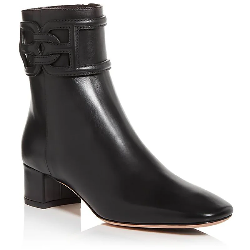 Valentine's Special Bally Womens Parisette Leather Zipper Ankle Boots