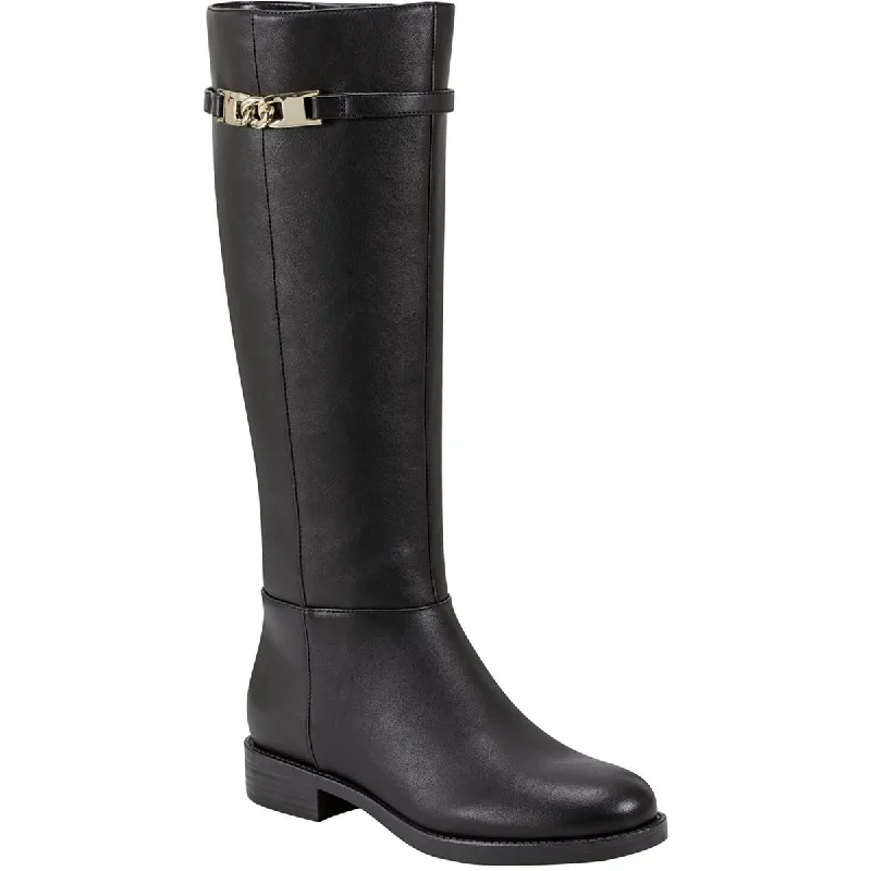 Chic Style Bandolino Womens Romi Faux Leather Round Toe Knee-High Boots