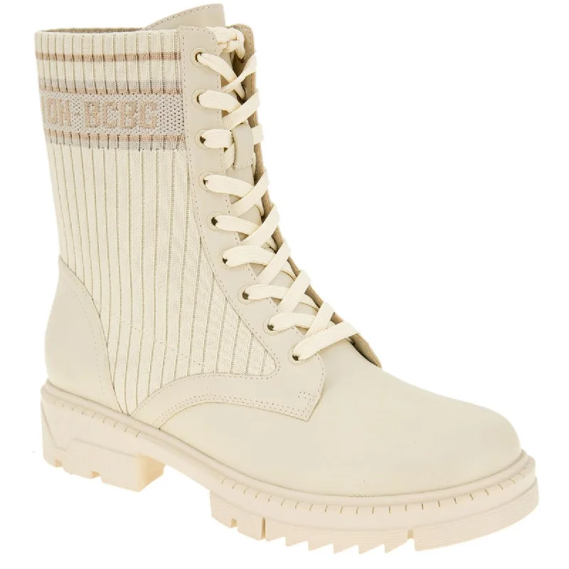 Season Sale BCBGeneration Womens TASSIE Leather Lace Up Ankle Boots