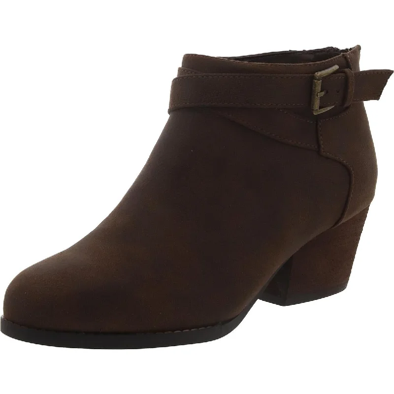 Fashion Essentials Bella Vita Womens Block Heel Zipper Ankle Boots
