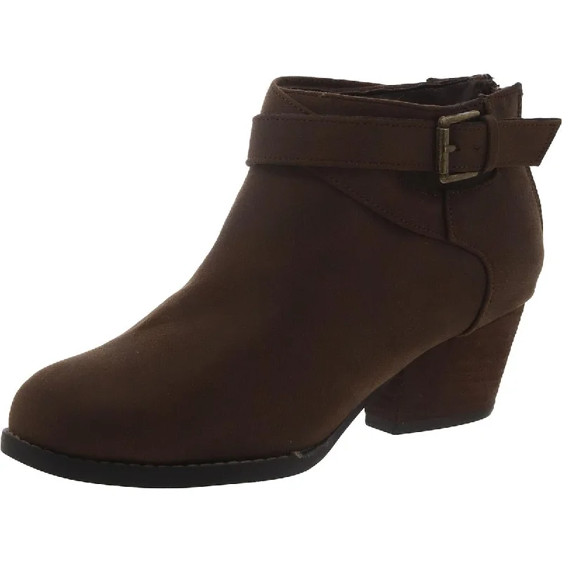 Day-To-Night Styles Bella Vita Womens Zipper Block Heel Ankle Boots