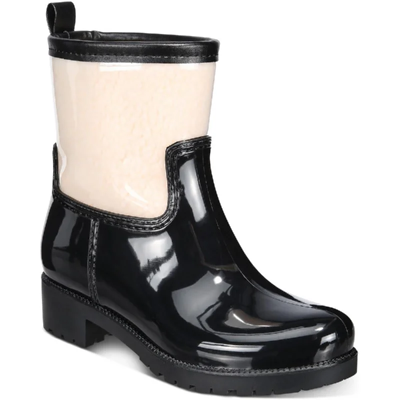 Modern Running-Style Shoes Charter Club Womens Truddy Faux Fur Round Toe Rain Boots