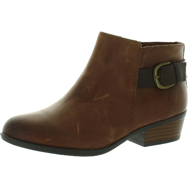 Outdoor Shoes Sale Clarks Womens Addiy Kara Leather Block Heel Ankle Boots