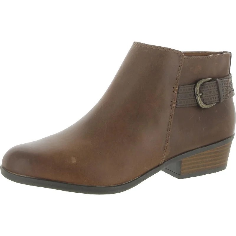 Urban Elegance Deals Clarks Womens Addiy Kara Leather Distressed Ankle Boots