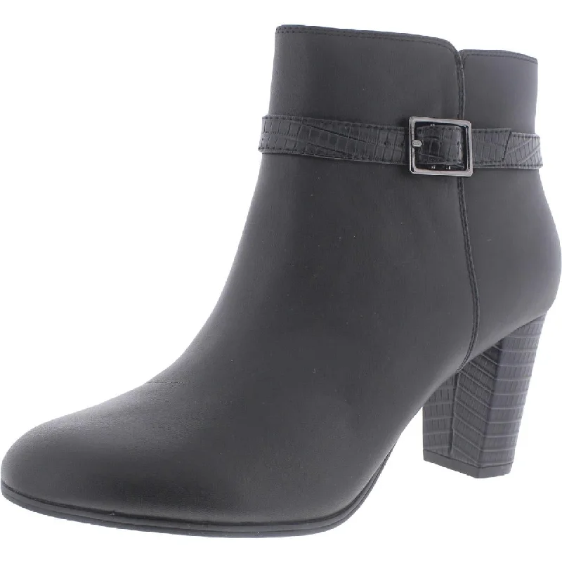 Trendy Footwear Sale Clarks Womens Alayna Juno Leather Almond Toe Ankle Boots