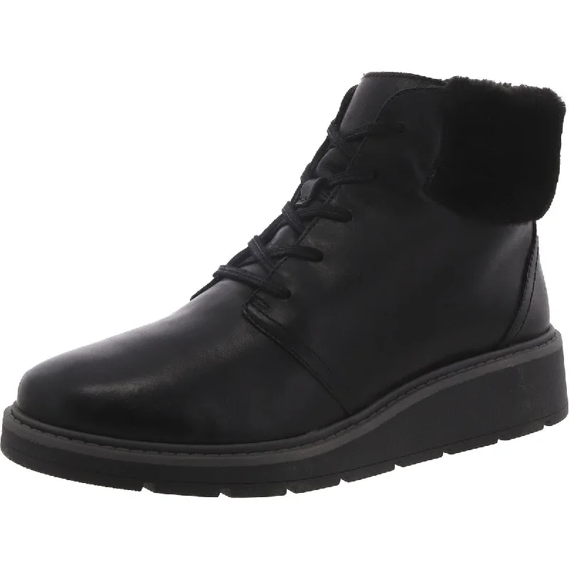 Trendy Casual Shoes Offer Clarks Womens Andie Go Leather Lace Up Ankle Boots