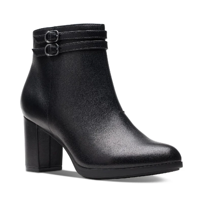 Comfortable Everyday Shoes Clarks Womens Bayla Light Block Heel Ankle Mid-Calf Boots Comfortable Everyday Shoes Clarks Womens Bayla Light Block Heel Ankle Mid-Calf Boots