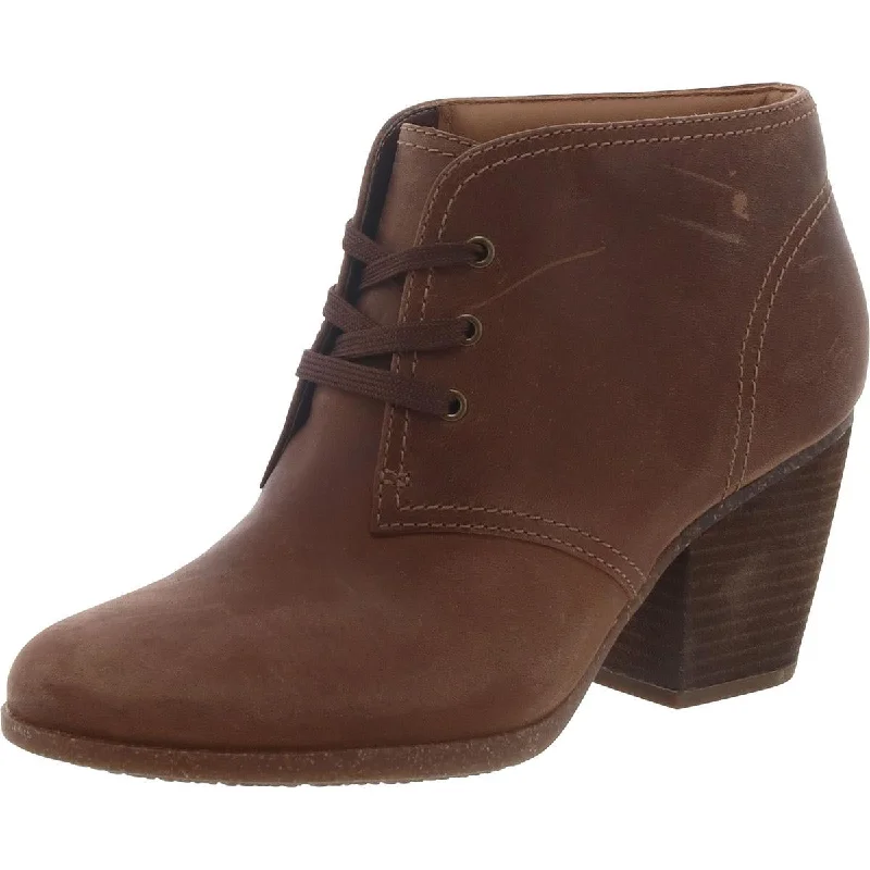 Fashionable Everyday Shoes Clarks Womens Bergen Lace Leather Distressed Ankle Boots
