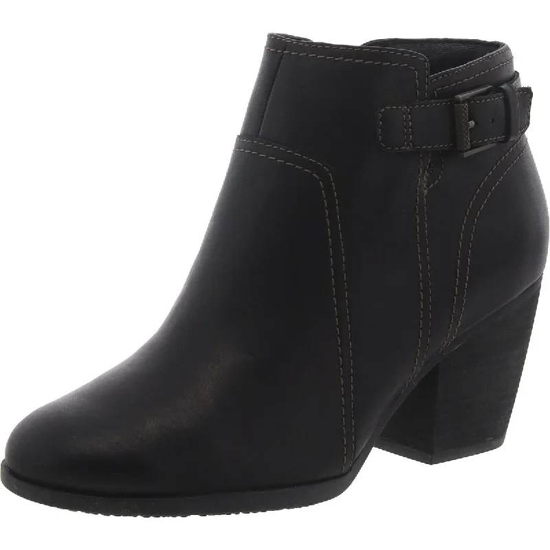 Cozy Comfort Style Sale Clarks Womens Bergen Vibe Leather Zip Up Ankle Boots