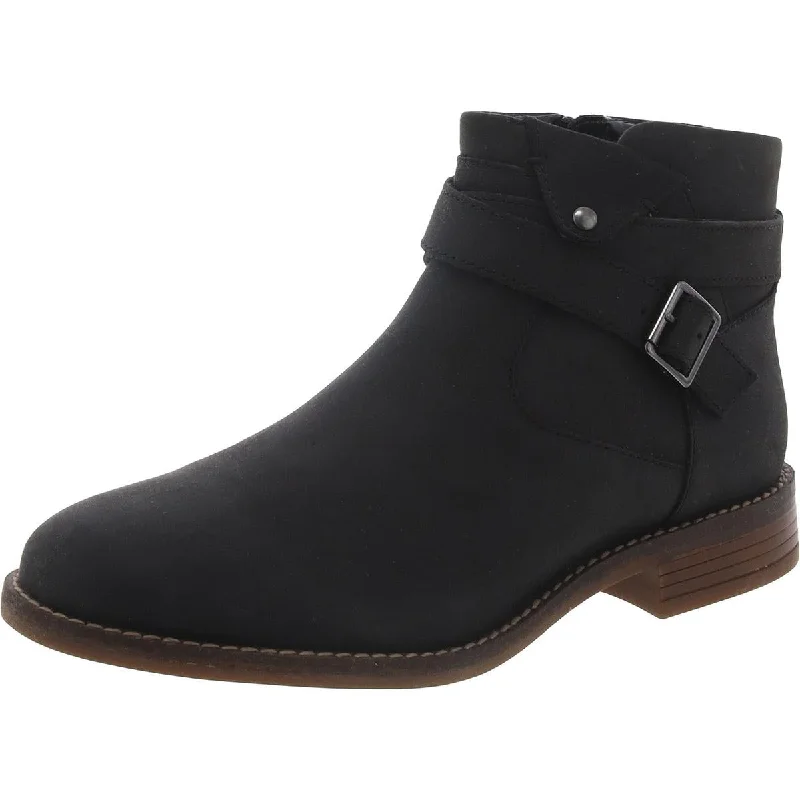 Flash Sale Fever Clarks Womens Brean Strap Leather Block Heel Ankle Boots