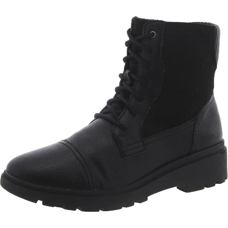 Classic Dress Shoes Sale Clarks Womens Calla Charm Leather Block Heel Ankle Boots