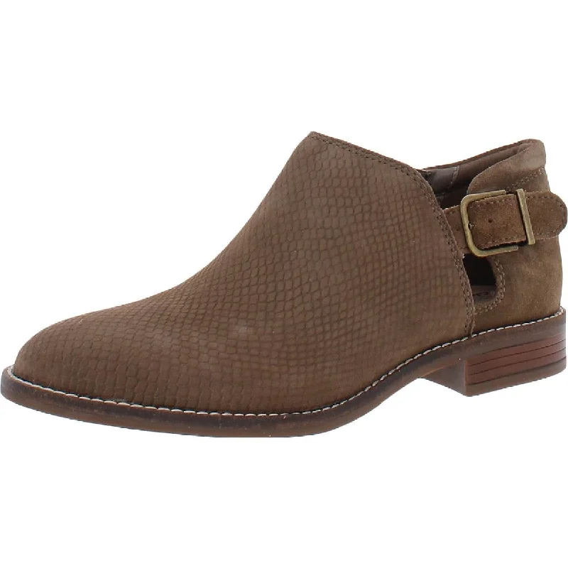 Best Sellers Clarks Womens Camzin Angie Suede Embossed Ankle Boots