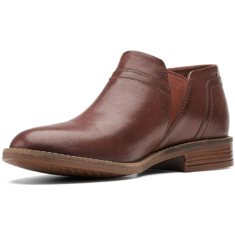 Limited-Time Shoe Deals Clarks Womens Camzin Mix Leather Ankle Booties