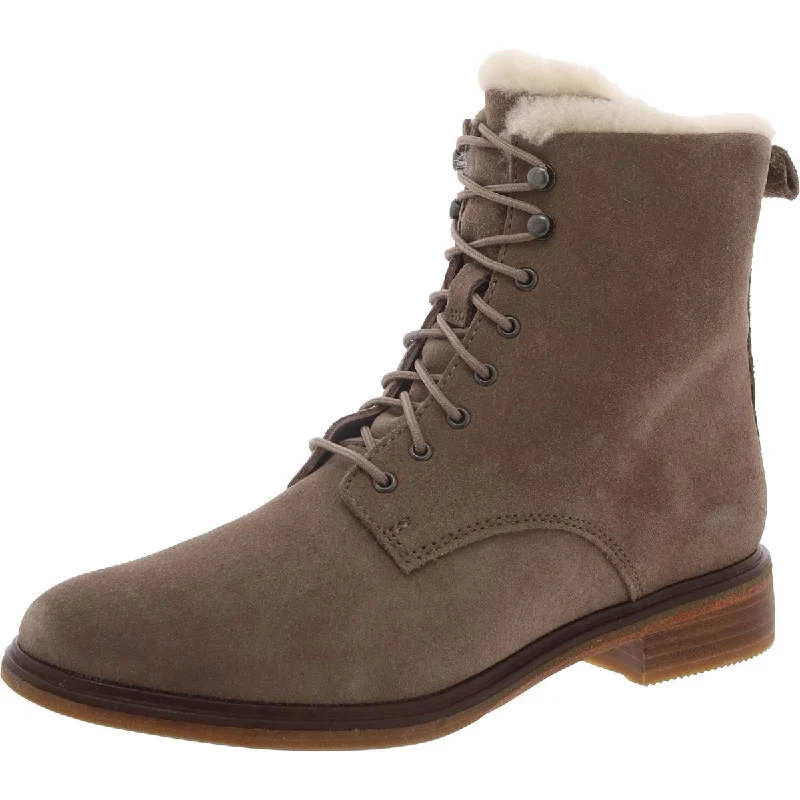 Durable Dress Shoes Promotion Clarks Womens Clarkdale Lace Suede Faux Fur Lined Ankle Boots Durable Dress Shoes Promotion Clarks Womens Clarkdale Lace Suede Faux Fur Lined Ankle Boots