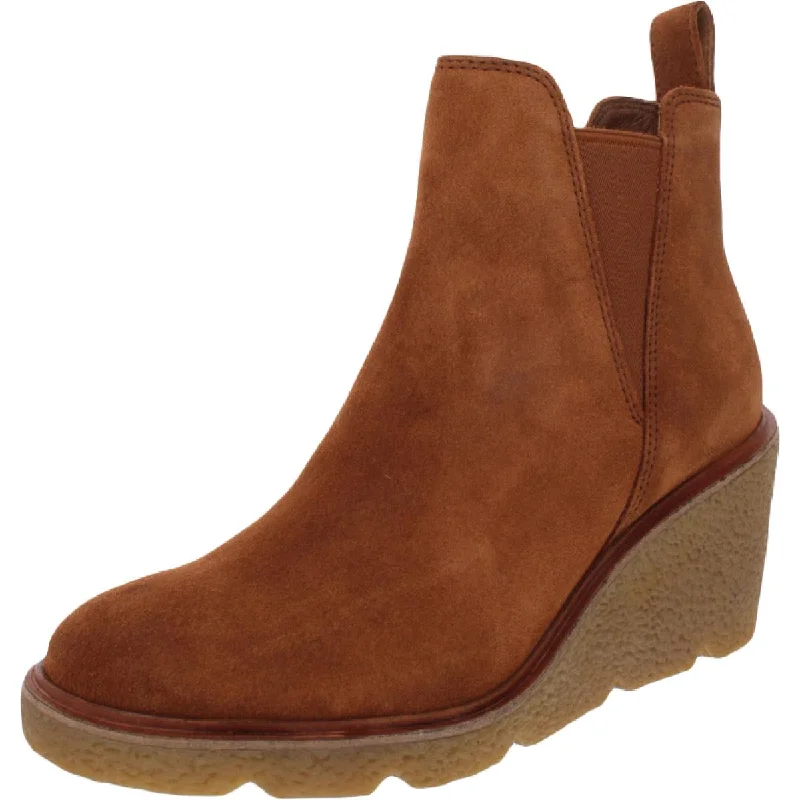 Fashion Forward Clarks Womens Clarkfordtop Cushioned Footbed Ankle Wedge Boots