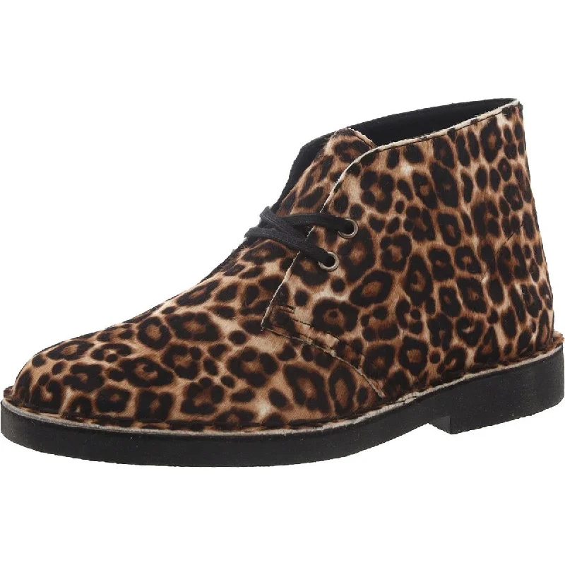 Exclusive Sale Clarks Womens Desert Boot 2 Calf Hair Block Heel Ankle Boots