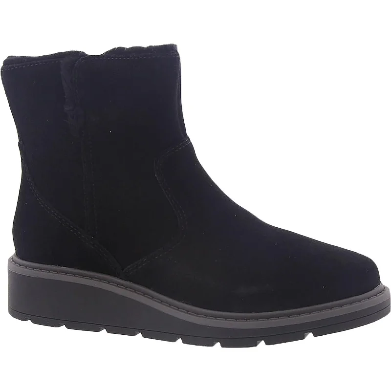 All-Day Comfort Shoes Clarks Womens Ivery Opal Cold Weather Faux Fur Winter Boots