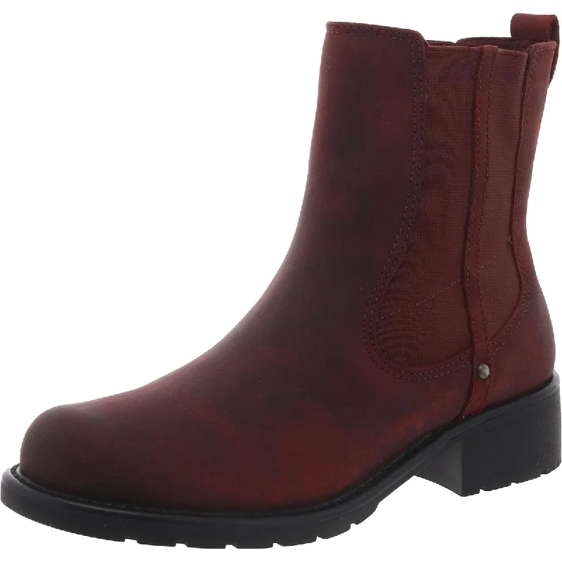 Comfortable Casual Loafers Clarks Womens Orinoco Club Leather Pull On Ankle Boots