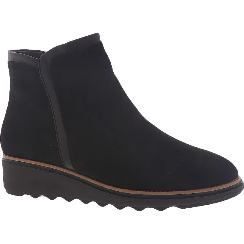 Sale On Sale Clarks Womens Sharon Heights Suede Ankle Platform Boots