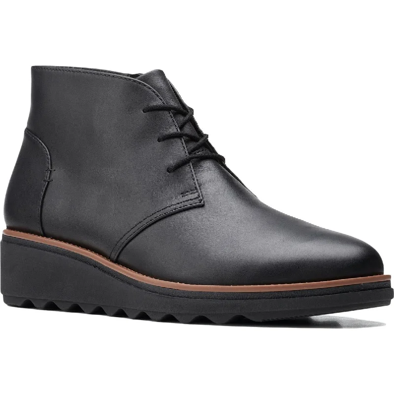 Bold Fashion Clarks Womens Sharon Hop Leather Ankle Chukka Boots