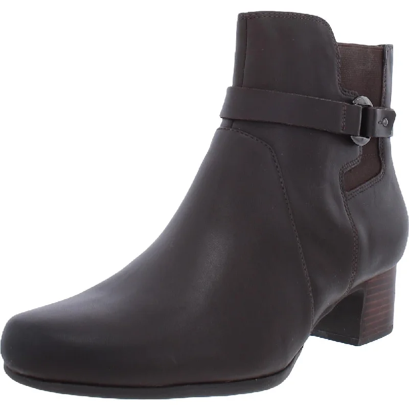 Latest Fashion Clarks Womens Un Damson Mid Leather Ankle Ankle Boots