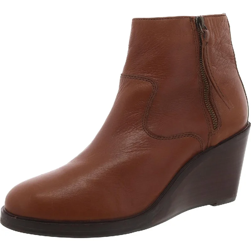 Seize Bargains Clarks Womens Zipper Wedge Ankle Boots