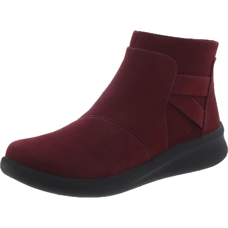 Sleek Style Discounts Cloudsteppers by Clarks Womens Sillian2.0 HI Faux Suede Ankle Boots