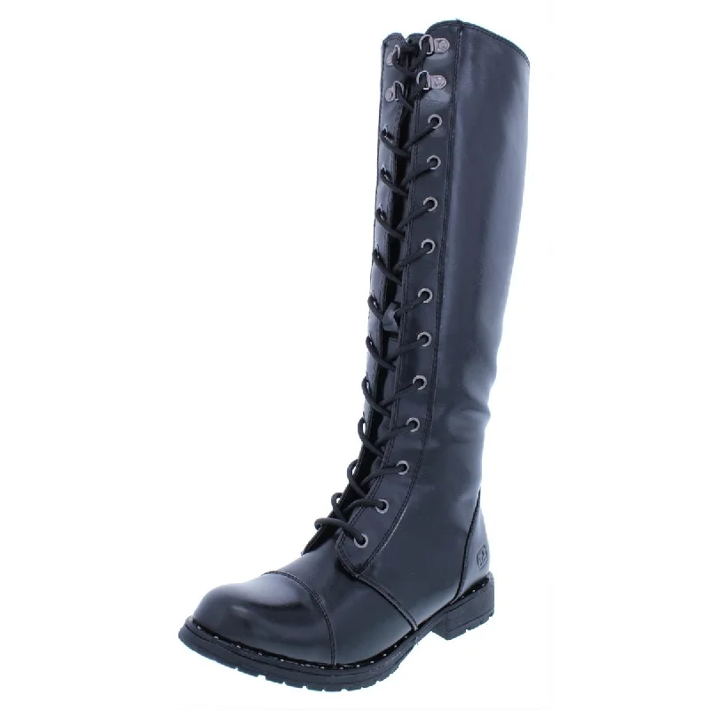 Formal Shoes Clearance Dirty Laundry Womens Roset Faux Leather Knee-High Combat Boots Formal Shoes Clearance Dirty Laundry Womens Roset Faux Leather Knee-High Combat Boots