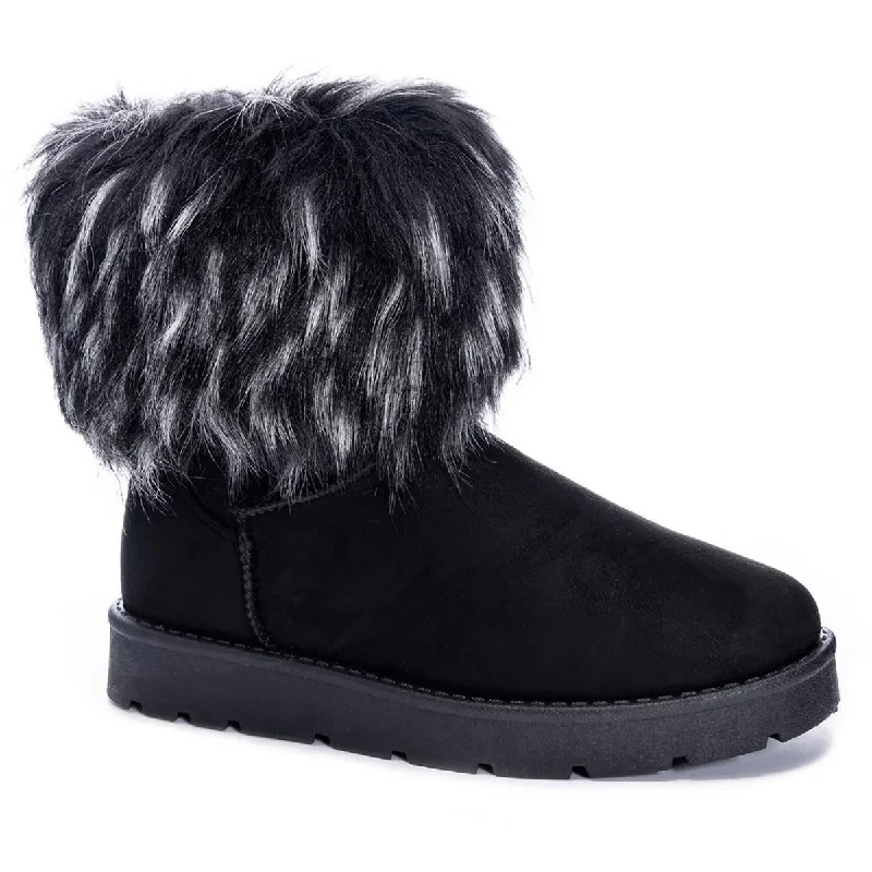 Vintage Boots Deals Dirty Laundry Womens Sugar Hill Faux Fur Ankle Shearling Boots