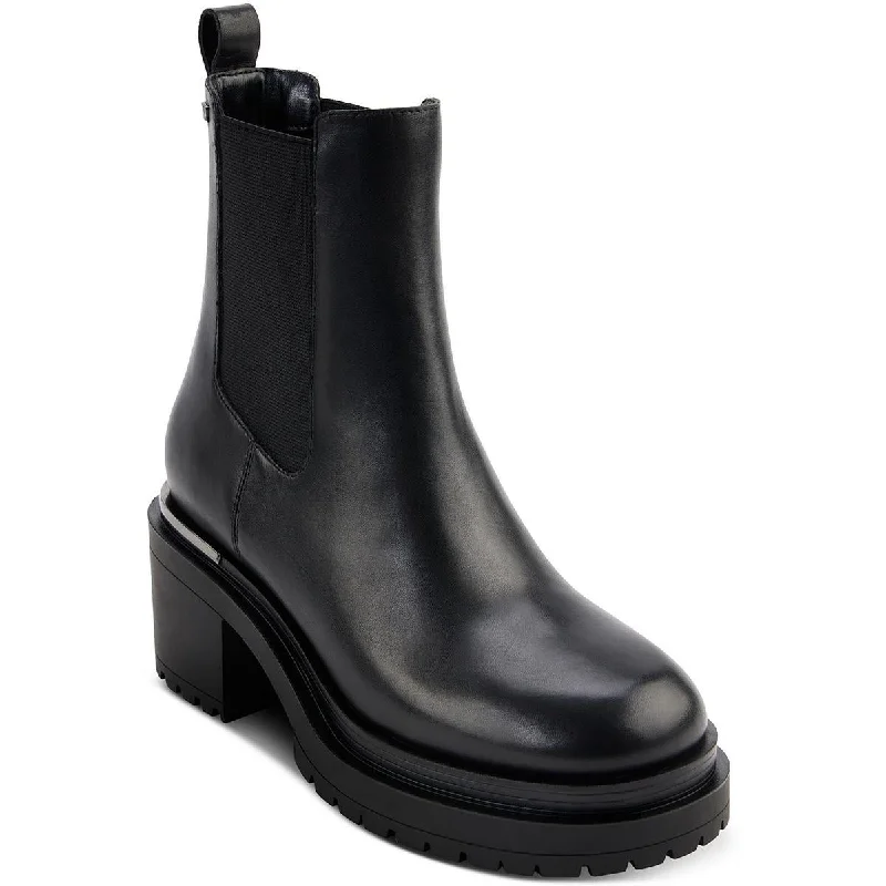 Flash Sales This Week DKNY Womens Patria    Block Heel Chelsea Boots