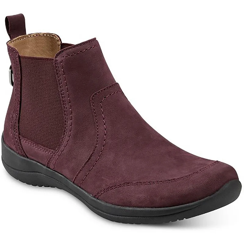 Versatile Fashion Shoes Earth Womens Faine Faux Leather Pull On Booties