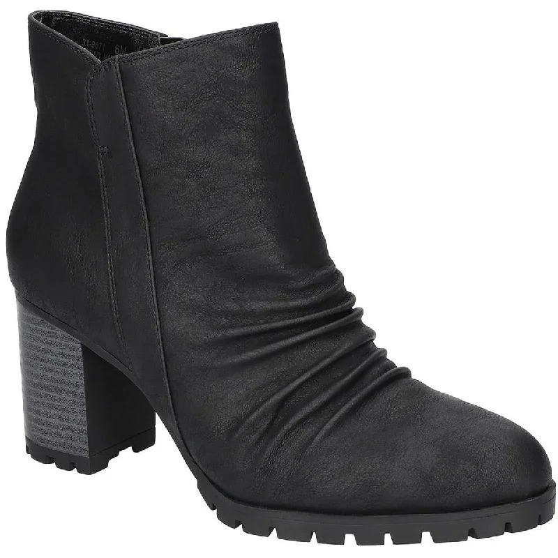 Seasonal Footwear Sale Easy Street Womens Carrow Ruched Almond Toe Ankle Boots
