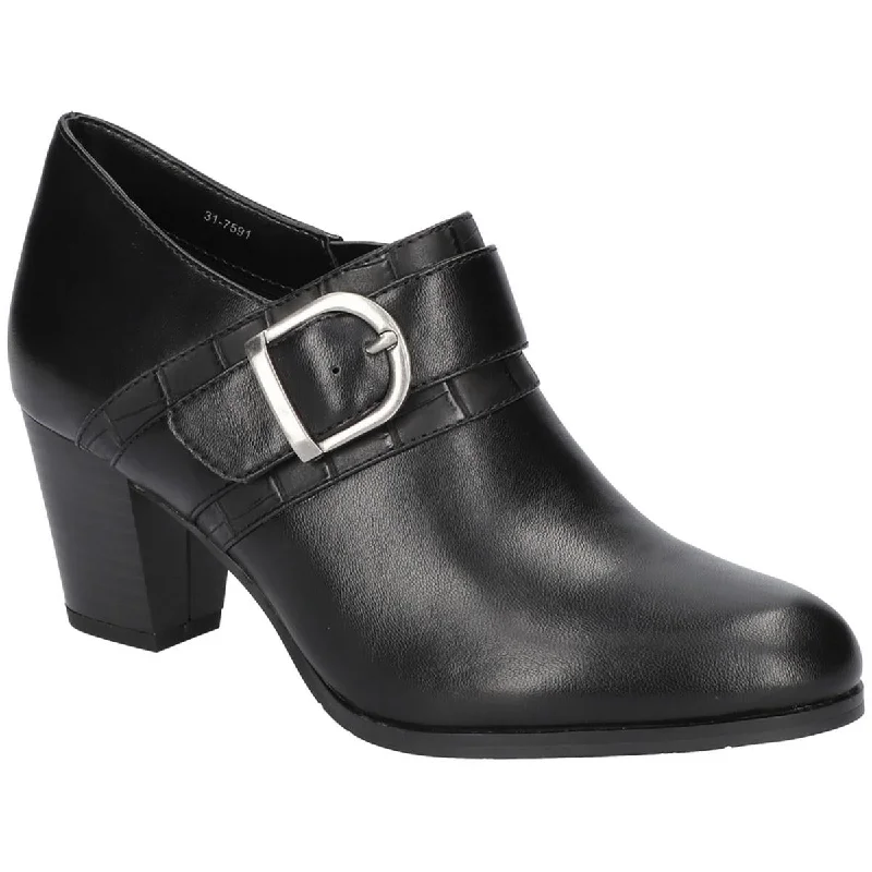 You'll Love Us Because Easy Street Womens DELLA Faux Leather Zipper Shooties