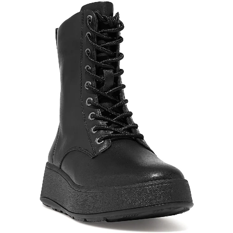 Chic Breathable Shoes Fitflop Womens F-Mode Faux Leather Zipper Combat & Lace-Up Boots Chic Breathable Shoes Fitflop Womens F-Mode Faux Leather Zipper Combat & Lace-Up Boots