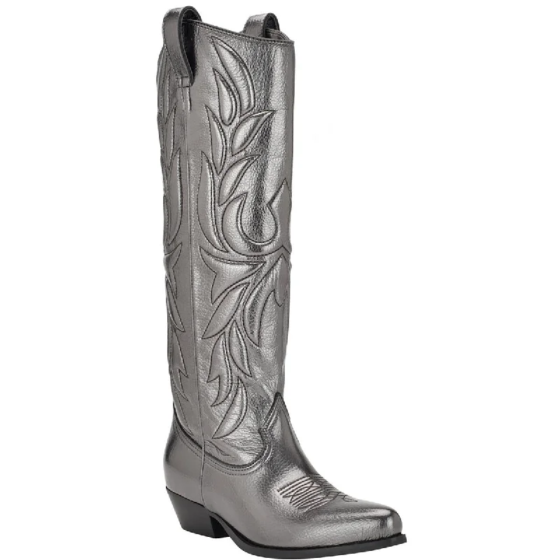 Romantic Chic Deals Guess Womens Ginnifer 2 Faux Leather Cowgirl Cowboy, Western Boots