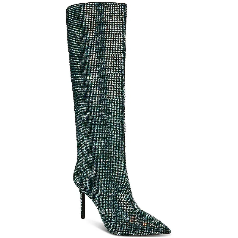 Crazy Price Slashing INC Womens HAVANNAH 2 Faux Leather Stiletto Knee-High Boots