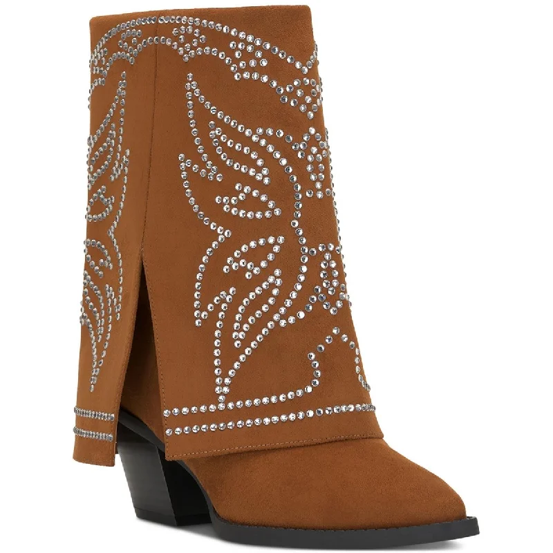 Non-Slip Shoes Sale INC Womens Jadiza Faux Suede Ankle Cowboy, Western Boots