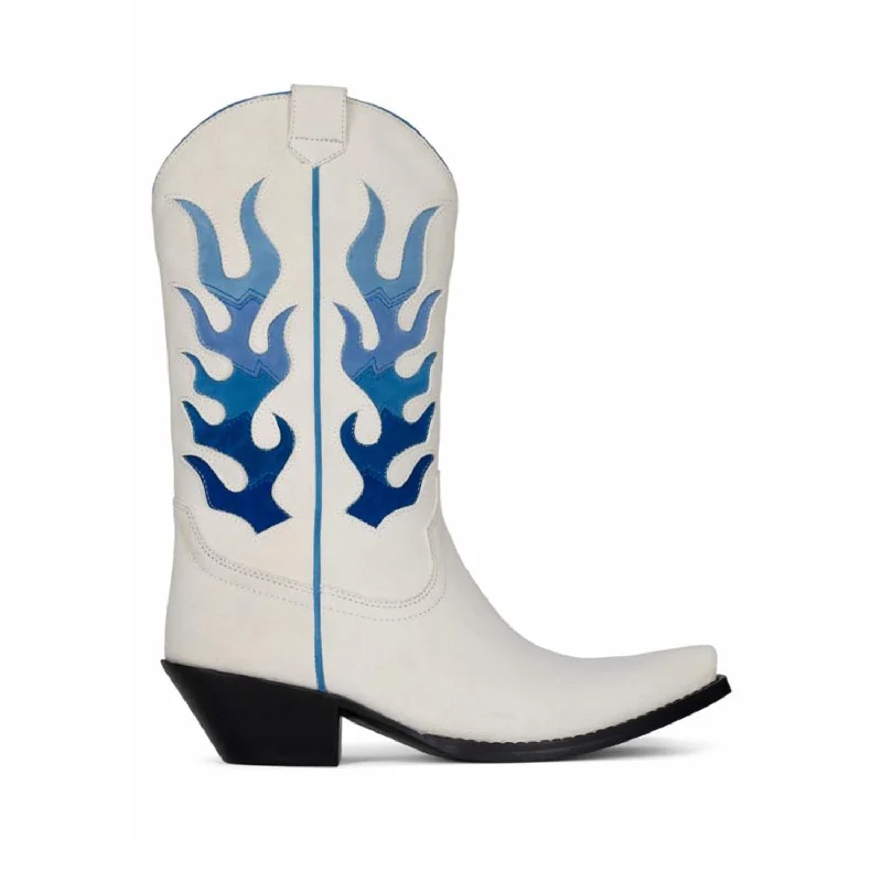 Chic Trends Unveiled Jeffrey Campbell  Women's Flameboy_M Ice Sue Blue Cow Sue M