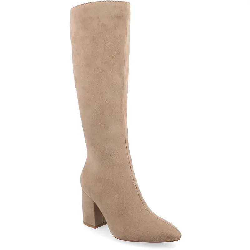 Sleek Versatile Footwear Journee Collection Womens Ameylia Zipper Pointed Toe Knee-High Boots
