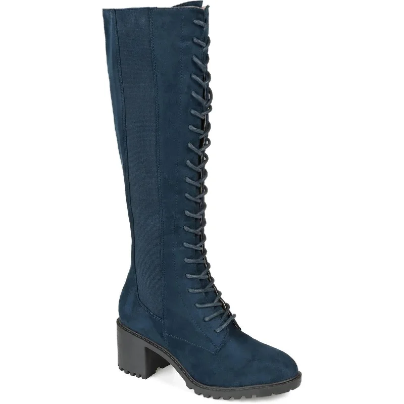 Evening Elegance Journee Collection Womens Jenicca Faux Suede Mid-Calf Boots