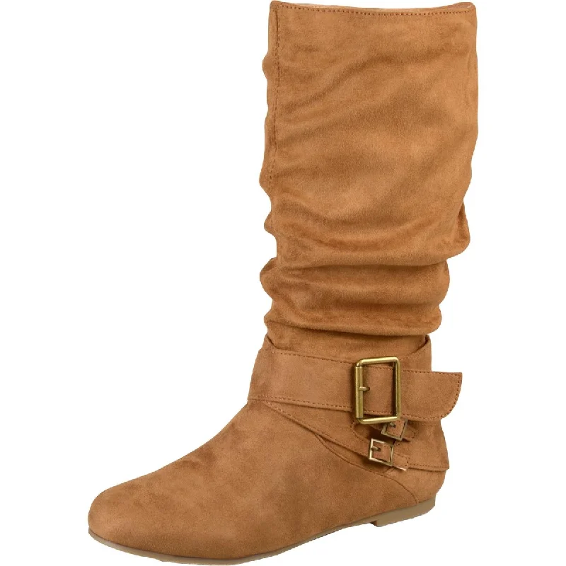 Hot Items Journee Collection Womens Shelley Suede Pull On Mid-Calf Boots