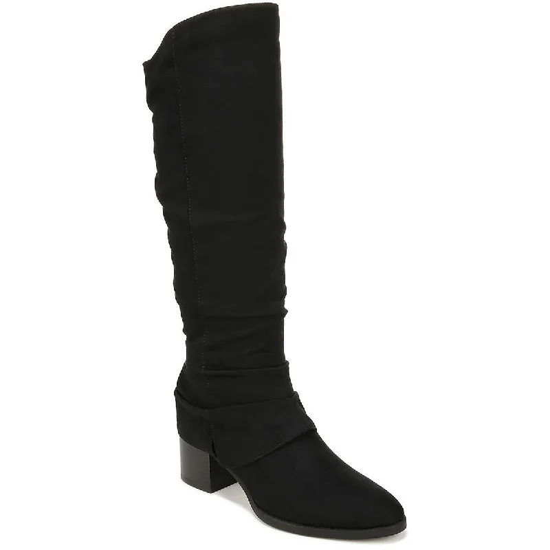 Luxury Fashion LifeStride Womens Delilah Faux Suede Wide Calf Knee-High Boots
