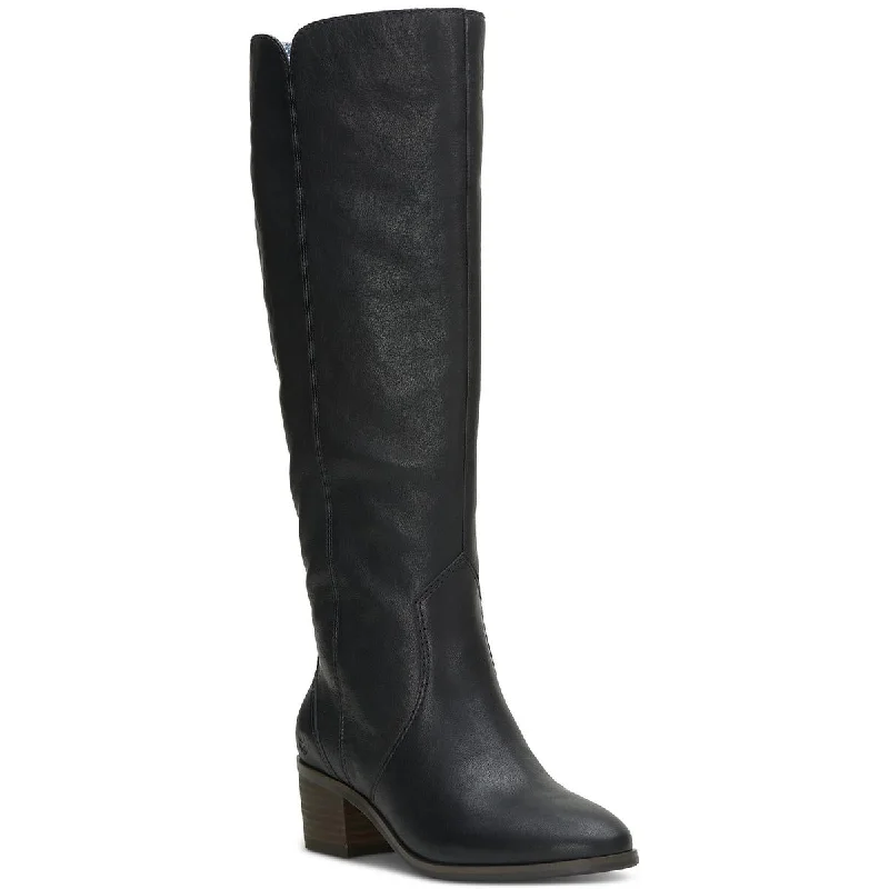 Massive Savings Lucky Brand Womens Cashlin Leather Round Toe Knee-High Boots