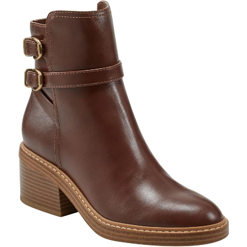 Must Haves Marc Fisher Womens MARIETA 2 Faux Leather Zipper Ankle Boots