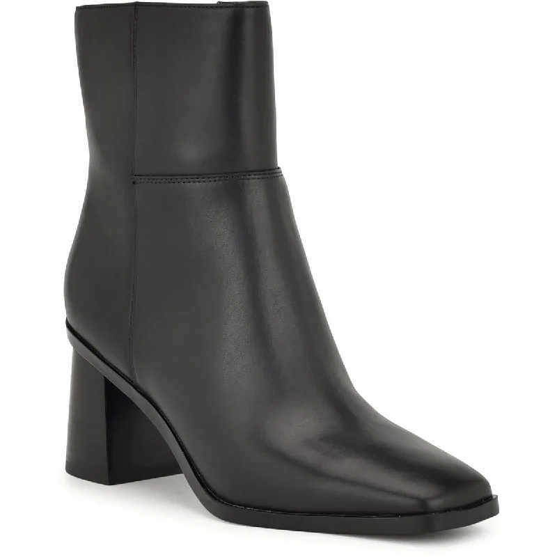 Seasonal Footwear Sale Nine West Womens Dither Zipper Square Toe Ankle Boots