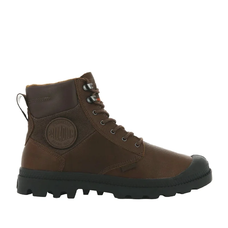 Limited Stock Palladium Unisex Pampa Shield WP+ Lth in Mahogany