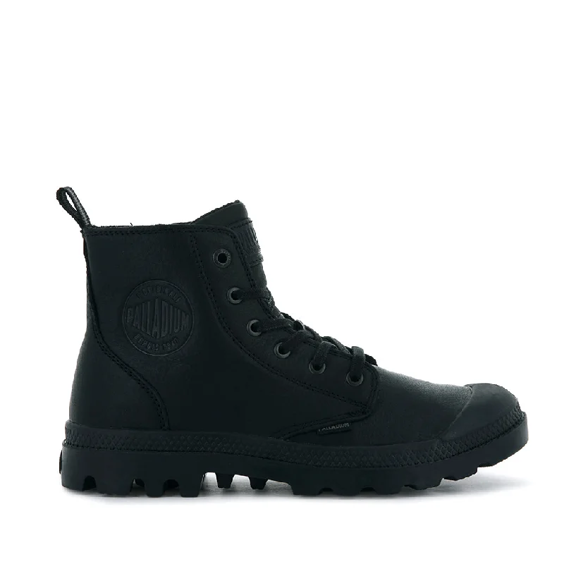 Popular Collection Palladium Unisex Pampa Zip LTH ESS in Black
